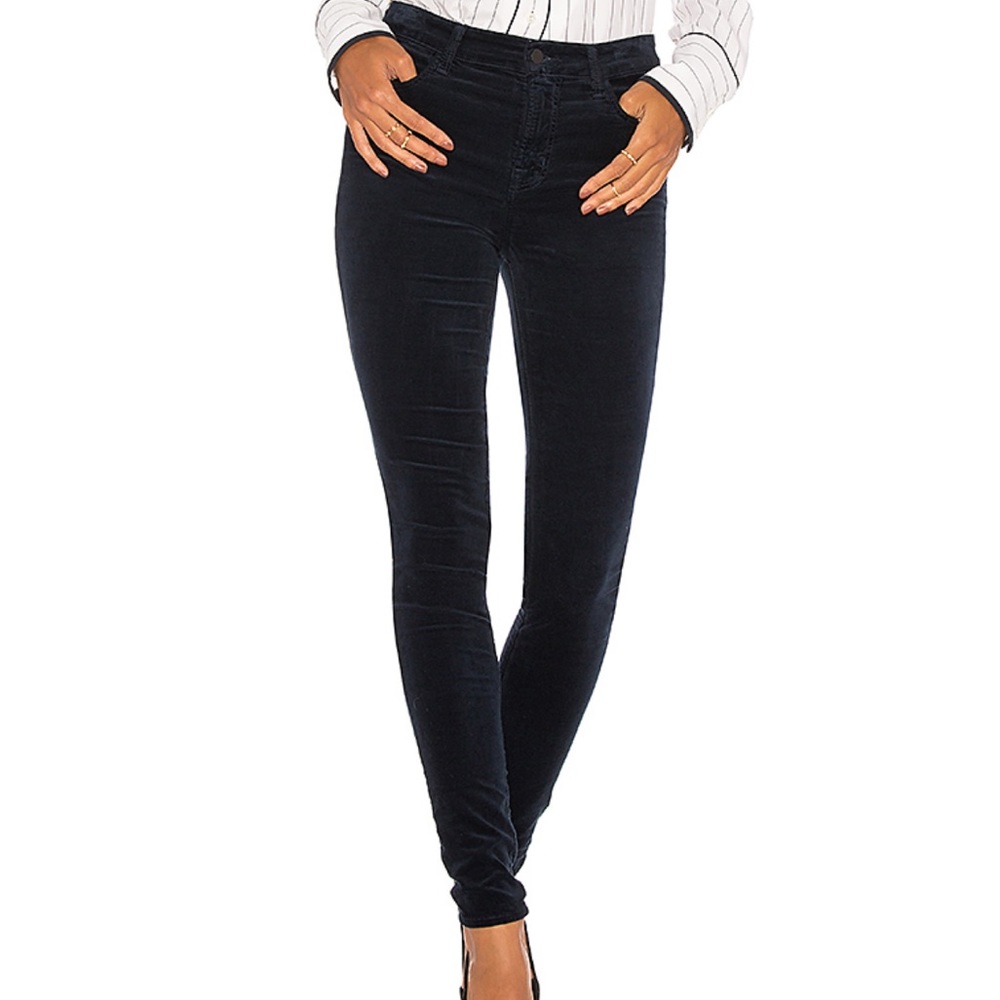 J Brand Maria High Rise Velveteen Skinny - 26